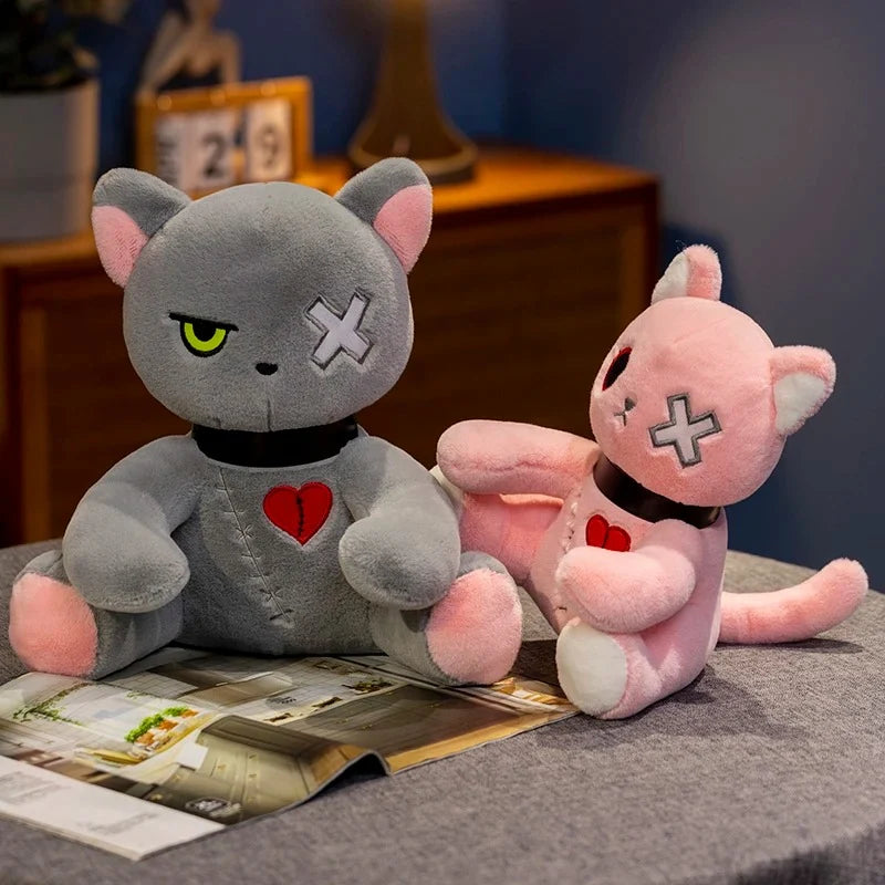 Spooky Gothic Cat Plush/Stuffed Toys, Cute Horror Cat Doll
