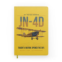 Thumbnail for Curtiss JN-4D Jenny design on yellow notebook