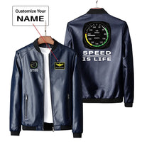 Thumbnail for Speed Is Life Leather Jacket - view 3