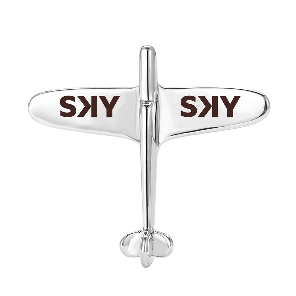 Airplane Shape Brooch - view 3