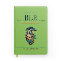 Thumbnail for Kempegowda International Airport Bengaluru (BLR) design on light green notebook