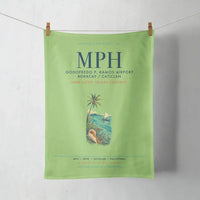 Thumbnail for Godofredo P. Ramos Airport Boracay Caticlan (MPH) design on light green towel
