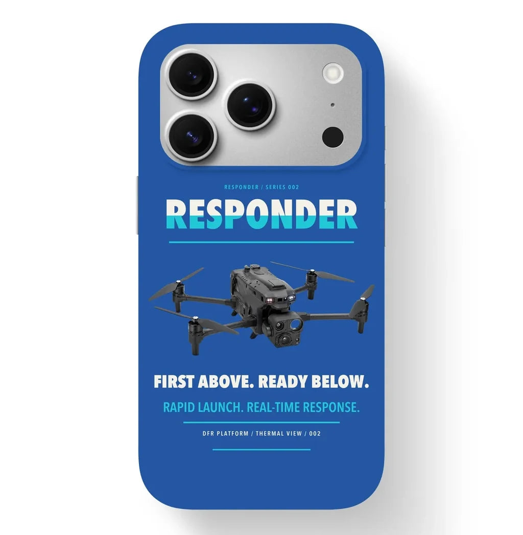 BRINC Responder Case design on blue iphone case