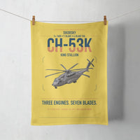 Thumbnail for Sikorsky CH-53K King Stallion design on yellow towel