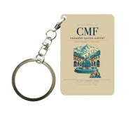Thumbnail for Chambéry-Savoie Airport (CMF) design on beige key chain