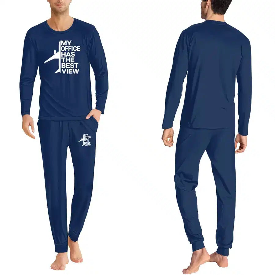 My Office Has The Best View men pajamas - Dark Blue