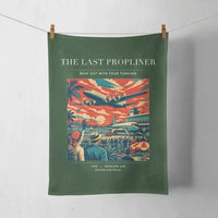 Thumbnail for VINTAGE G4112 - The Last Propliner - Designed Towels design on darkgreen