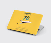 Thumbnail for Bombardier Learjet 70 design on yellow MacBook case