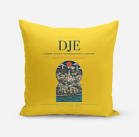 Thumbnail for Djerba-Zarzis International Airport (DJE) design on yellow pillow