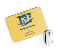 Thumbnail for Boeing 737-700 NG design on yellow rectangle mouse pad
