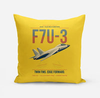 Thumbnail for F7U-3 Cutlass design on yellow pillow
