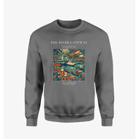 Thumbnail for VINTAGE G4066 - The River Gateway - Designed Sweatshirts design on gray