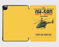 Thumbnail for Bell OH-58D Kiowa Warrior design on yellow ipad tablet case