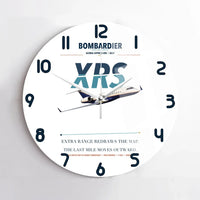 Thumbnail for Bombardier Global Express XRS design on white no frame wall clock