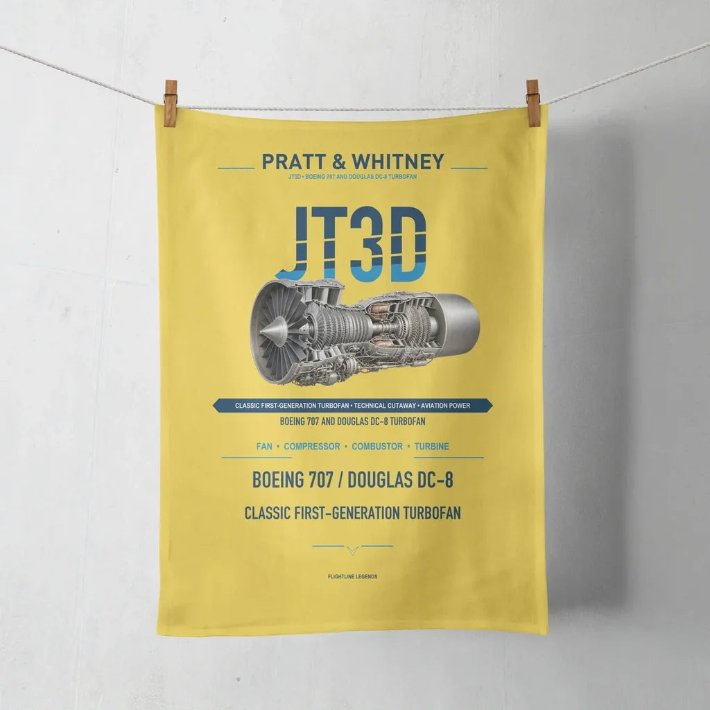 JT3D design on yellow towel