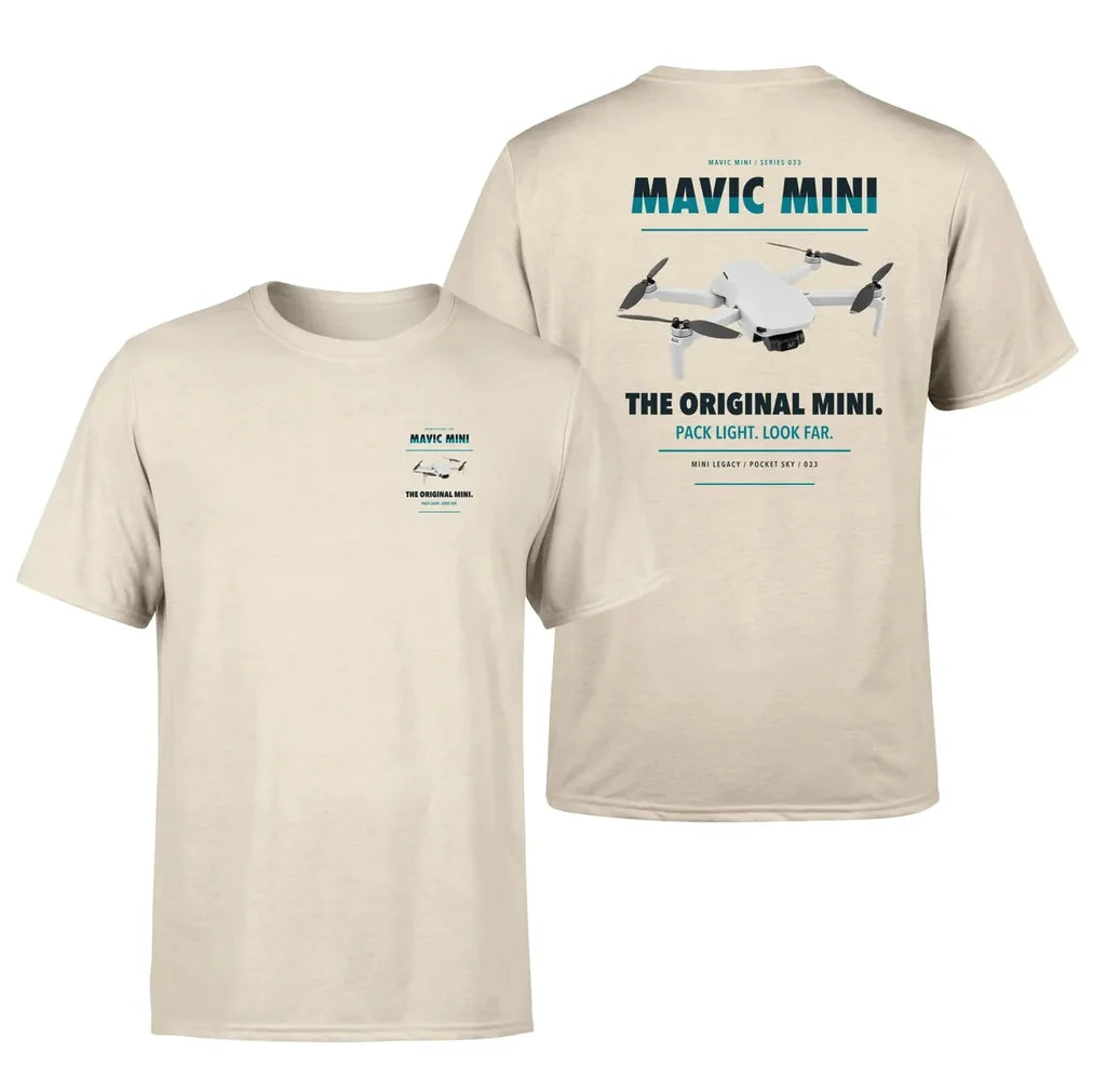DJI Mavic Mini design on beige t shirt