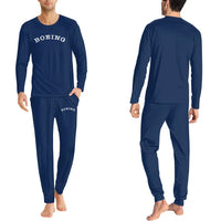 Thumbnail for Special BOEING Text men pajamas - Dark Blue