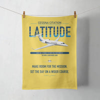 Thumbnail for Cessna Citation Latitude design on yellow towel