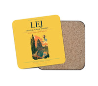 Thumbnail for Leipzig–Halle Airport (LEJ) design on yellow 1 piece coaster