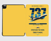 Thumbnail for Boeing 737 MAX 10 design on yellow ipad tablet case