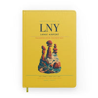Thumbnail for Lanai Airport (LNY) design on yellow notebook