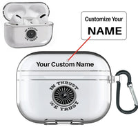 Thumbnail for In Thrust We Trust (Vol 2) AirPods Pro transparent case - With Buckle +Name