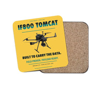 Thumbnail for Inspired Flight IF800 Tomcat design on yellow 1 piece coaster