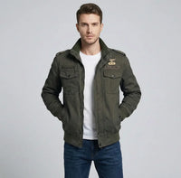 Thumbnail for Military PILOT Cotton Bomber Bomber Jacket - view 5
