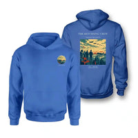 Thumbnail for VINTAGE G4519 - The Returning Crew - Double-Side Hoodie design on blue double side