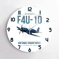 Thumbnail for F4U-1D Corsair design on white no frame wall clock