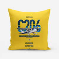 Thumbnail for Cessna 206 Stationair design on yellow pillow
