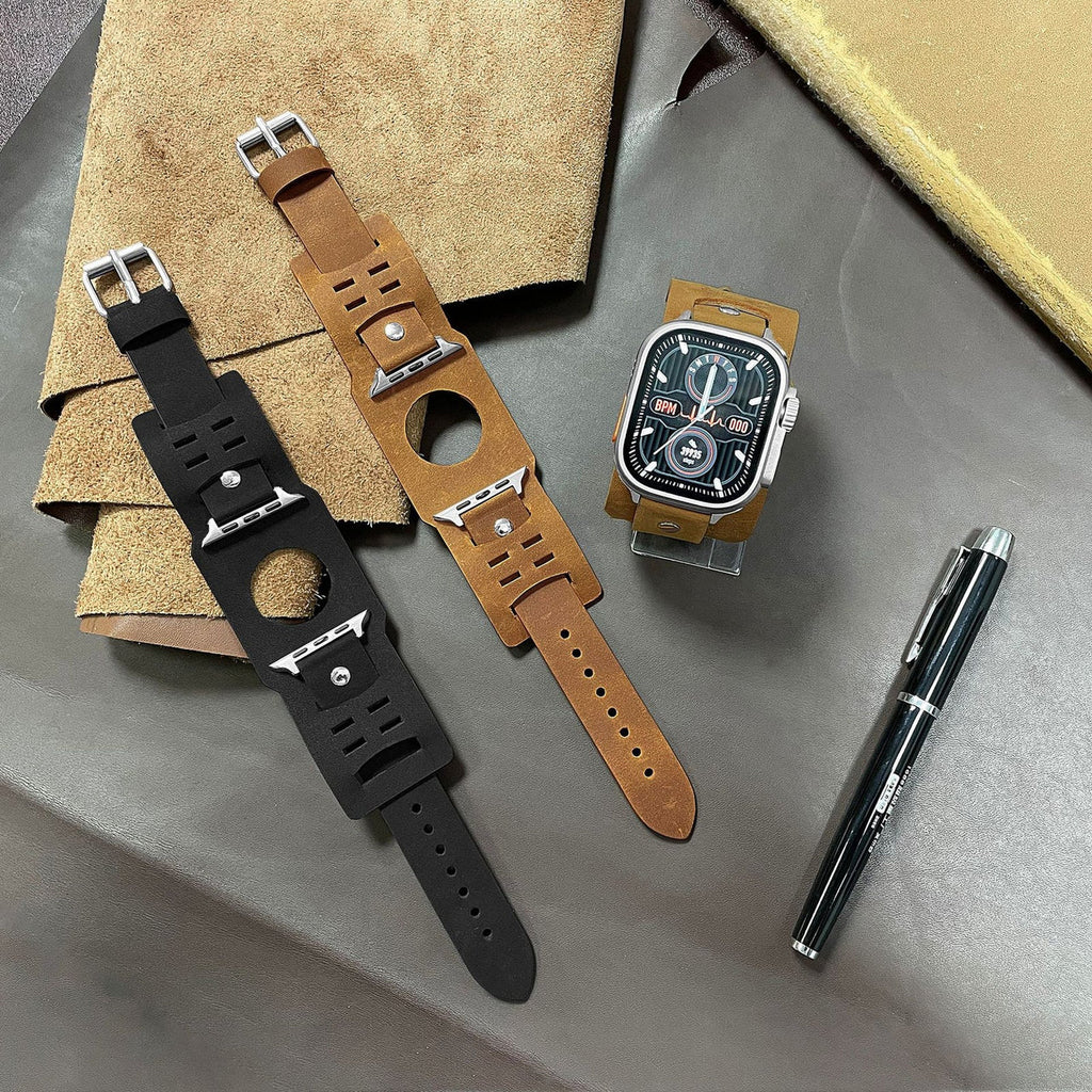 Leather Strap For Apple Watch Bracelet - view 6