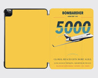 Thumbnail for Bombardier Global 5000 design on yellow ipad tablet case
