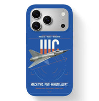 Thumbnail for Dassault Mirage IIIC design on blue magsafe iphone case, for iPhone 17 Pro