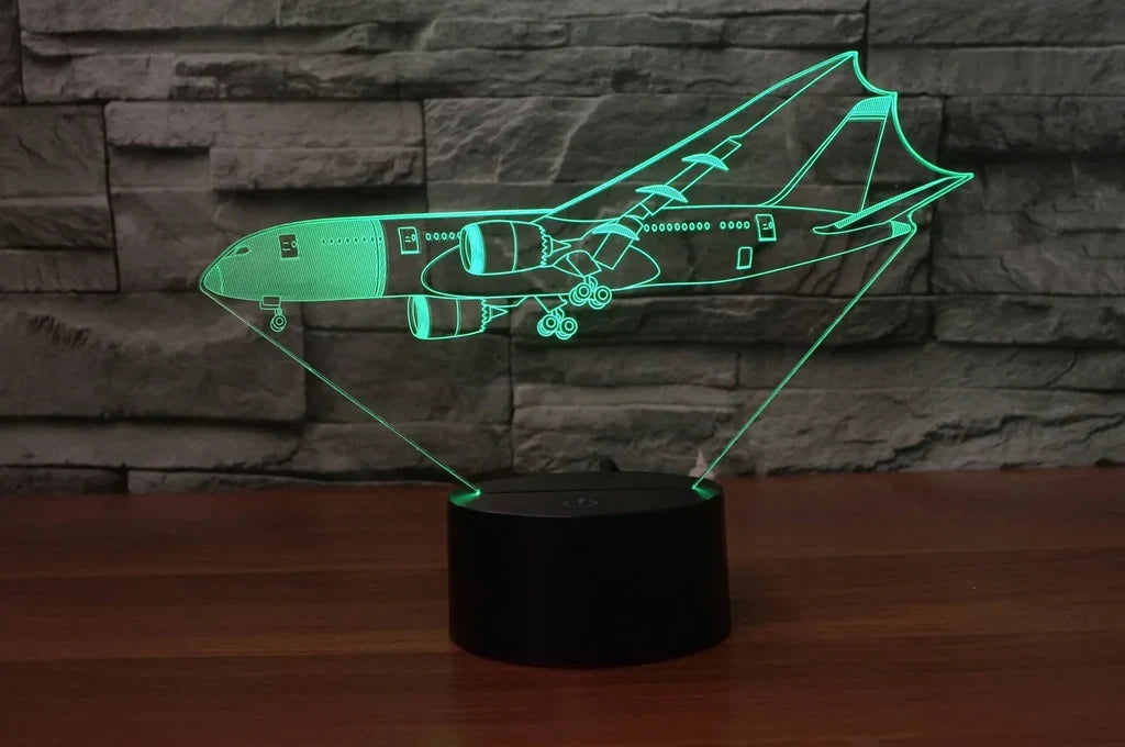 Customisable Boeing 787 3D Lamp - view 4