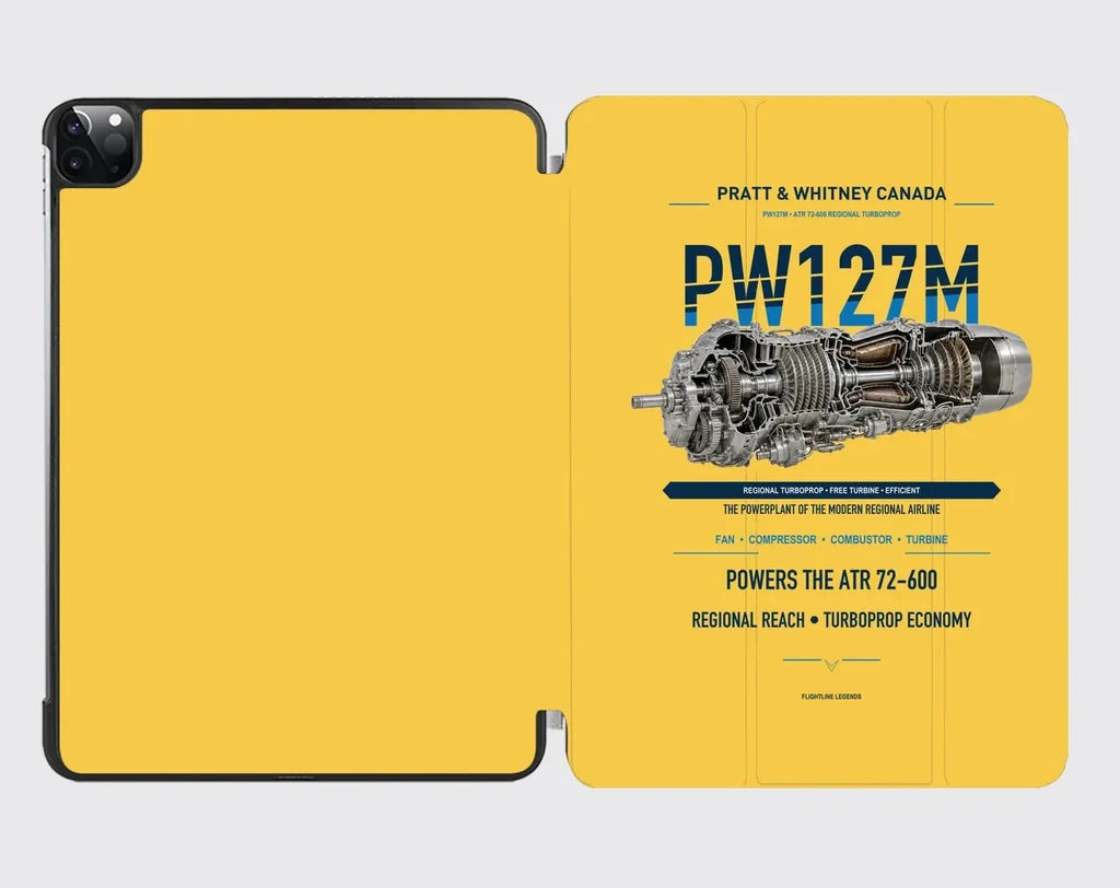 PW127M design on yellow ipad tablet case