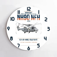 Thumbnail for NHIndustries NH90 NFH Caïman design on white no frame wall clock