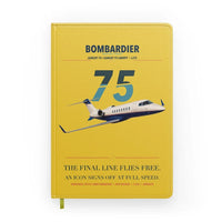 Thumbnail for Bombardier Learjet 75 Liberty design on yellow notebook