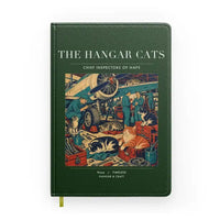 Thumbnail for VINTAGE G4137 - The Hangar Cats - Designed Notebooks design on darkgreen
