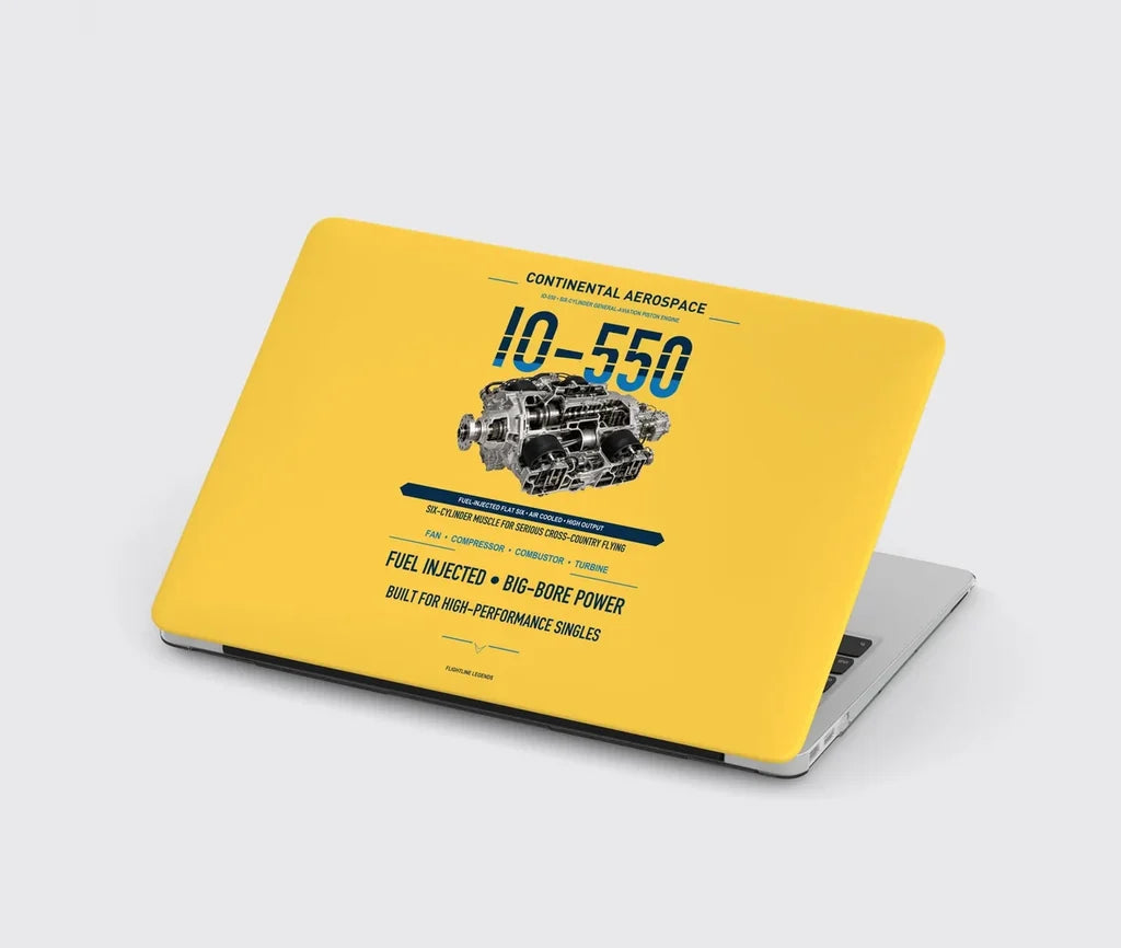 IO-550 design on yellow MacBook case