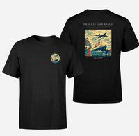Thumbnail for VINTAGE G4307 - The Ocean Liner Rivalry - Double-Side T-Shirt design on black double side t shirt