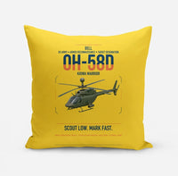 Thumbnail for Bell OH-58D Kiowa Warrior design on yellow pillow