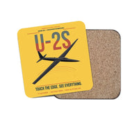 Thumbnail for U-2S Dragon Lady design on yellow 1 piece coaster