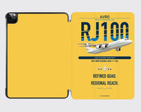 Thumbnail for Avro RJ100 design on yellow ipad tablet case