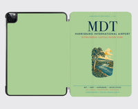 Thumbnail for Harrisburg International Airport (MDT) design on light green ipad tablet case