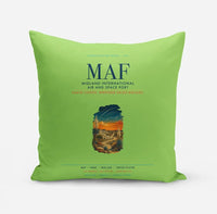 Thumbnail for Midland International Air and Space Port (MAF) design on light green pillow