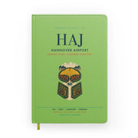 Thumbnail for Hannover Airport (HAJ) design on light green notebook