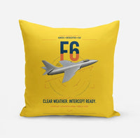Thumbnail for Hawker Hunter F6 design on yellow pillow