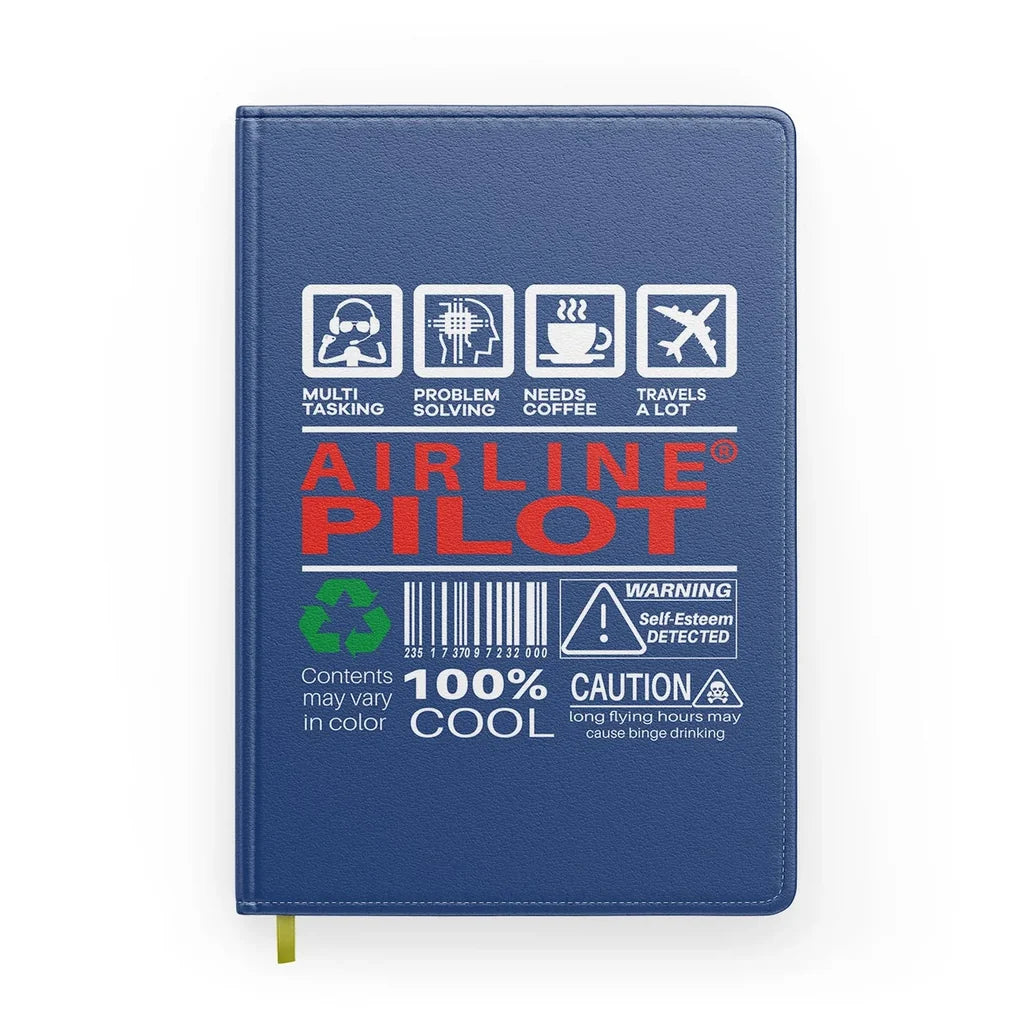 Airline Pilot Label Notebook - view 3
