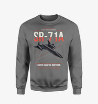 Thumbnail for SR-71A Blackbird design on gray sweatshirt